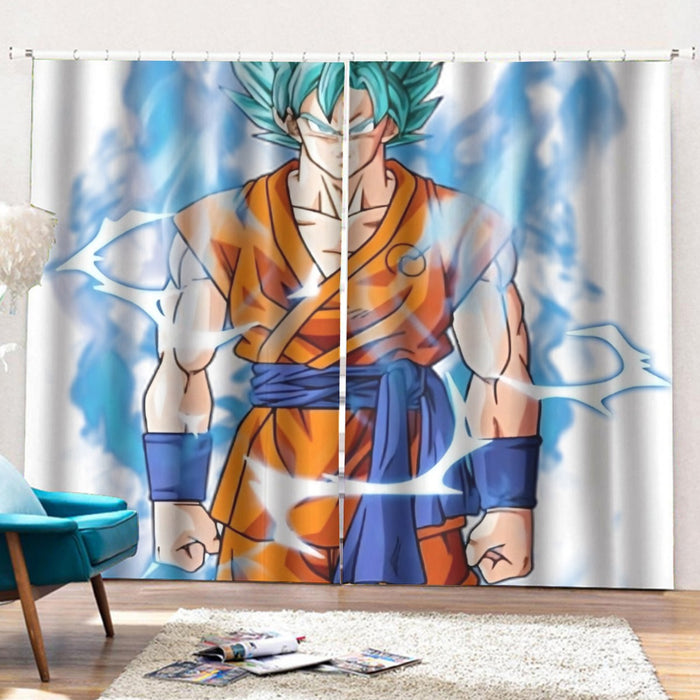 Dragon Ball Super SSGSS Goku Curtains with Hooks