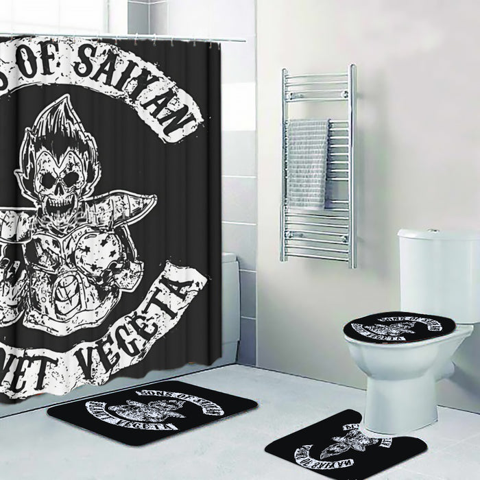 Dragon Ball Z Skeleton Vegeta Scary Super Saiyan Epic Four-piece Bathroom