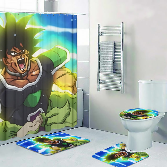 Dragon Ball Z Broly Wearing His Control Mechanism Four-piece Bathroom