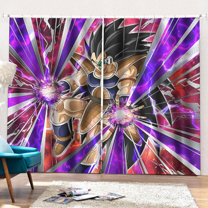 Dragon Ball Z Vibrant Saiyan Raditz Radiant Light Curtains with Hooks