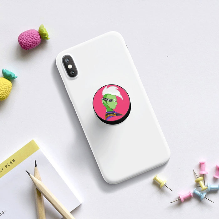 Dragon Ball Super Cool Grin Zamasu Potara Earring Pink Airbag mobile phone holder