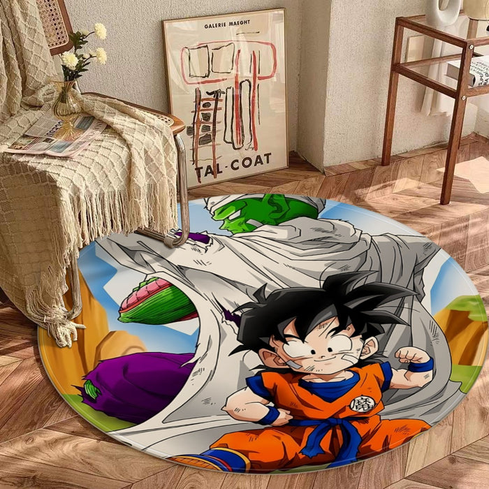 Dragon Ball Amazing Master Piccolo Train Strong Kid Gohan round mat