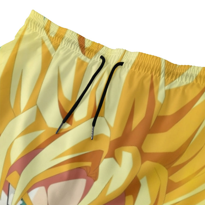 Dragon Ball Goku Super Saiyan Hero Thunder Design Street Style Beach Pants