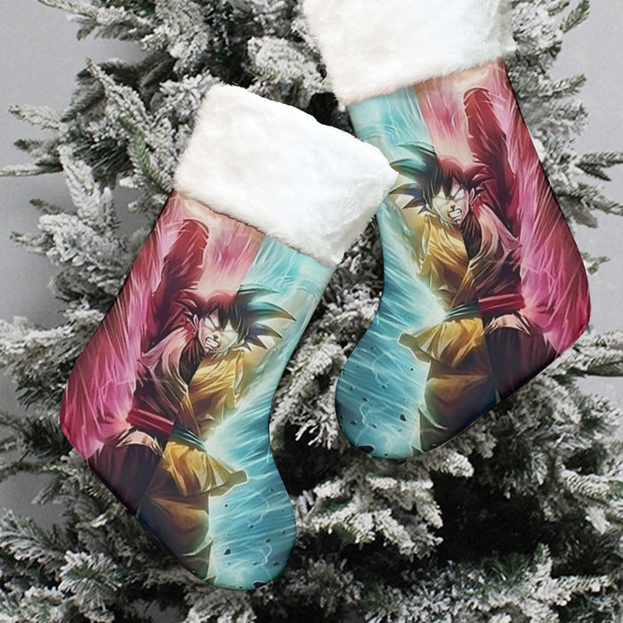 Dragon Ball Super Black Goku SSGSS Goku Spirit Bomb Christmas Socks