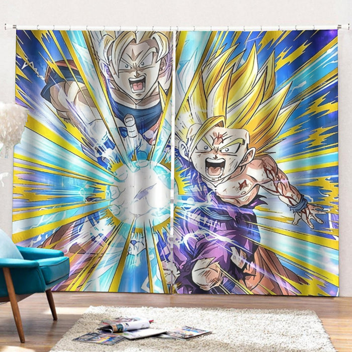 Dragon Ball Teen Gohan Dokkan Battle Super Saiyan 3 Cool Curtains with Hooks