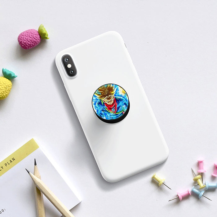 DBZ Rage Super Saiyan Trunks Portrait Unique Style Airbag mobile phone holder