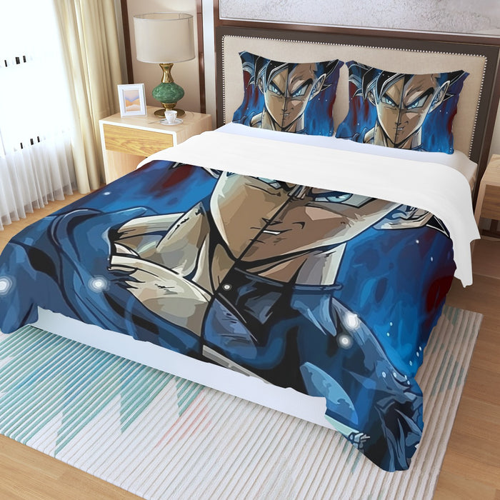 Dragon Ball Z Shirt  SSJ Goku x SSJ Vegeta Fusion Three Piece Duvet Cover Set