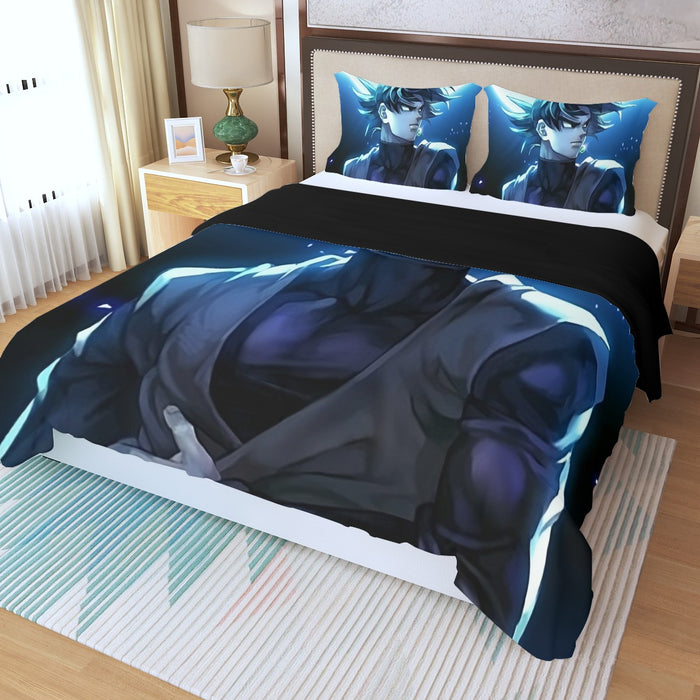 Dragon Ball Super Goku Black Cool Night Blue Sea Three Piece Duvet Cover Set