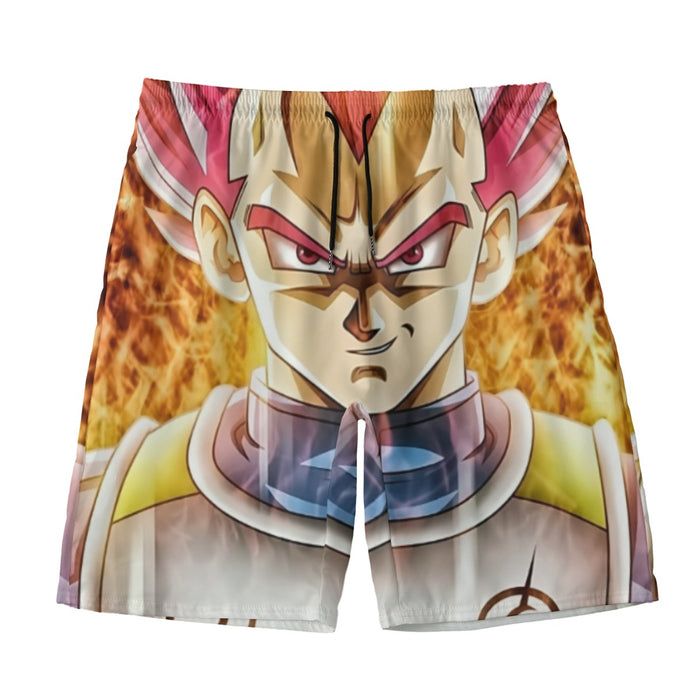 Dragon Ball Super Saiyan God Red Vegeta Cool Casual Beach Pants