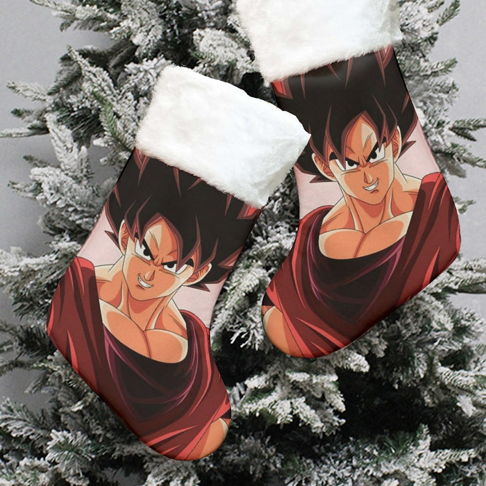 Dragon Ball Super Saiyan Goku Kaioken Epic Red Casual Christmas Socks