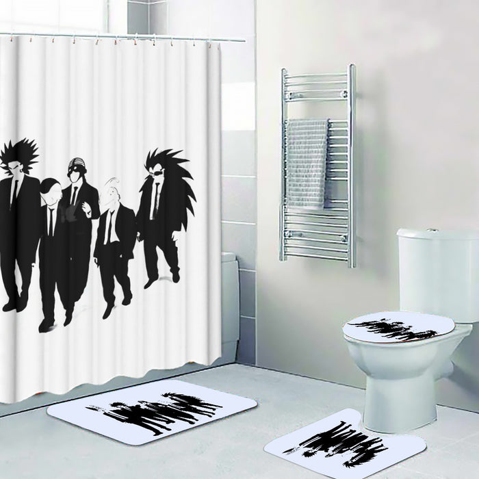 Dragon Ball Characters With Reservoir Dogs Movie Pose Four-piece Bathroom