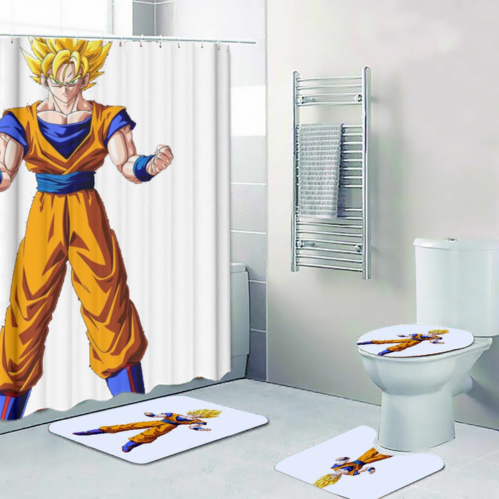 Goku Transformation Thunder Black Super Saiyan Four-piece Bathroom