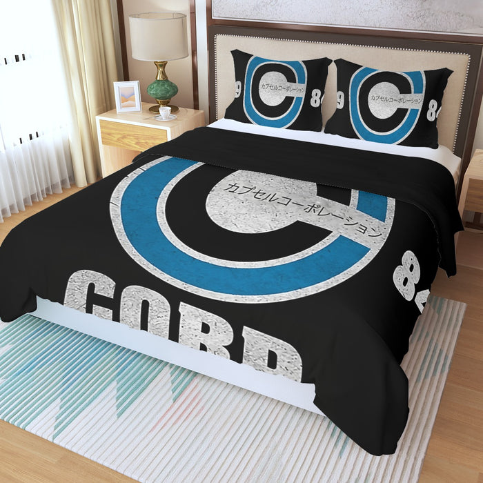 Capsule Corp Baseball Three Piece Duvet Cover Set