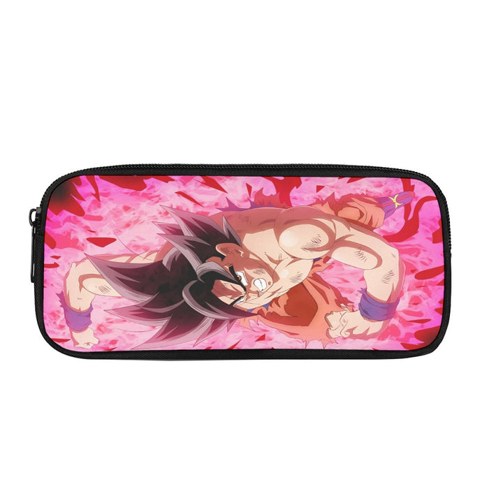 Dragon Ball Super Bruised Goku Red Kaioken Streetwear Pencil Bag