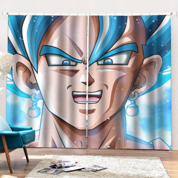 Dragon Ball Vegito Portrait Full Print Cool Design Curtains with Hooks
