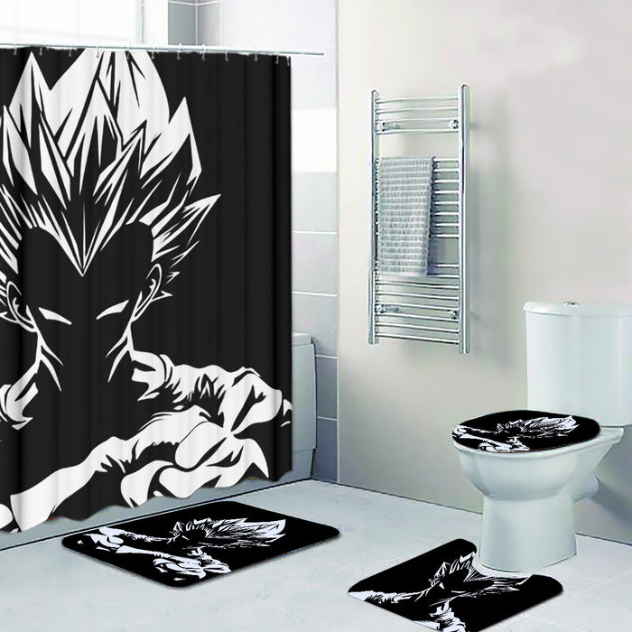 Dragon Ball Z Bad-Ass King Vegeta Graphic Four-piece Bathroom