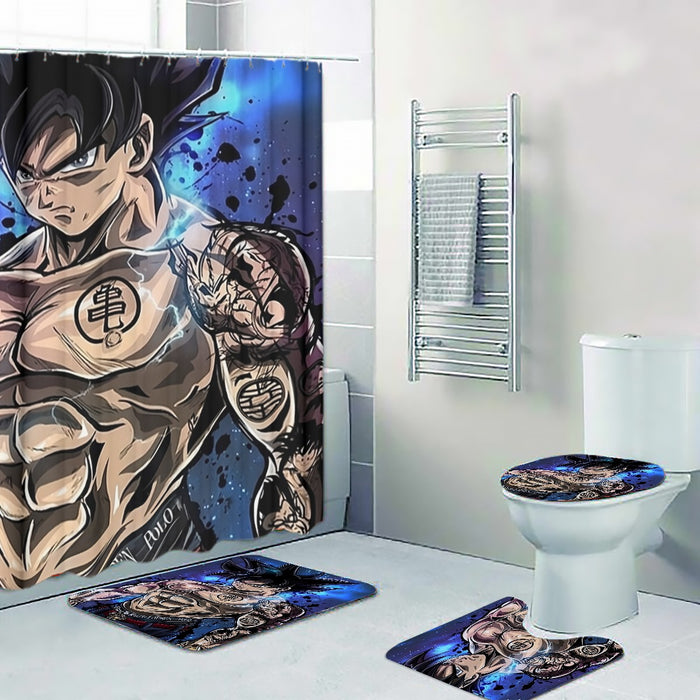 Thugged out Goku UI Comfortable Dragon Ball Four-piece Bathroom