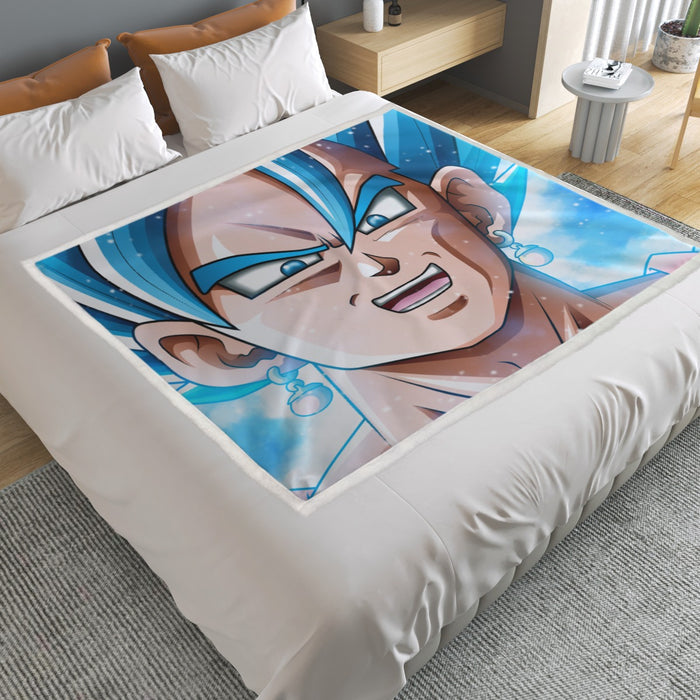 Dragon Ball Vegito Portrait Full Print Cool Design Household Warm Blanket