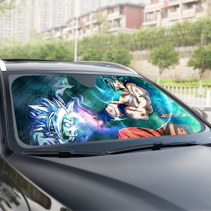 Dragon Ball Fused Zamasu Goku Blue Super Saiyan Epic Windshield Sunshade