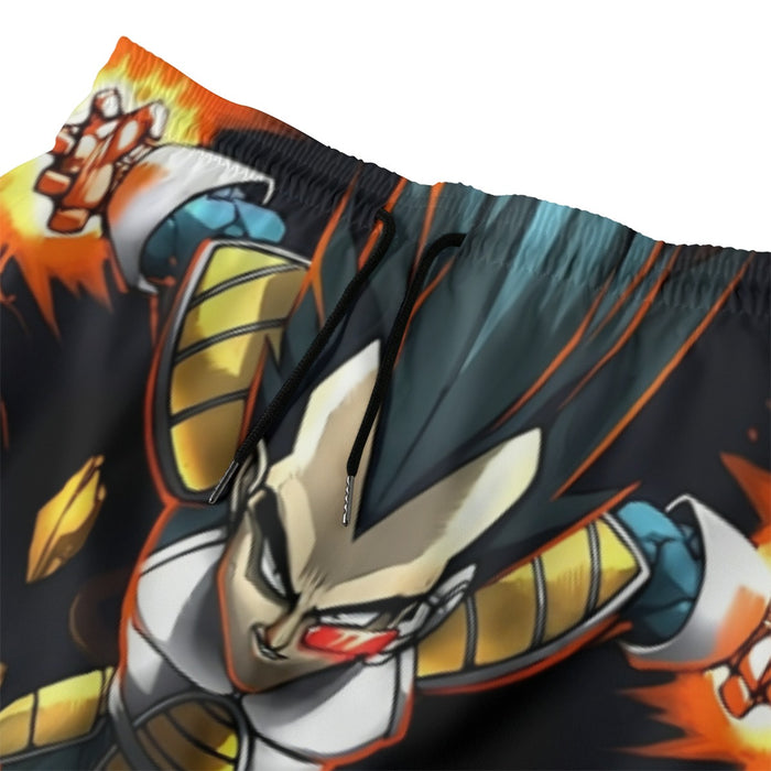 Dragon Ball Armored Vegeta Double Galick Cannon Dope Beach Shorts