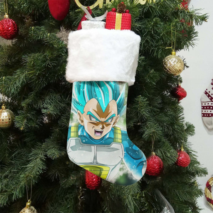 Dragon Ball Super Blue Vegeta Super Saiyan God Cool Christmas Socks