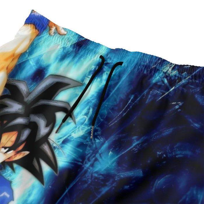 Dragon Ball Z Son Goku Cool Blue Aura Energy Ball Beach Pants