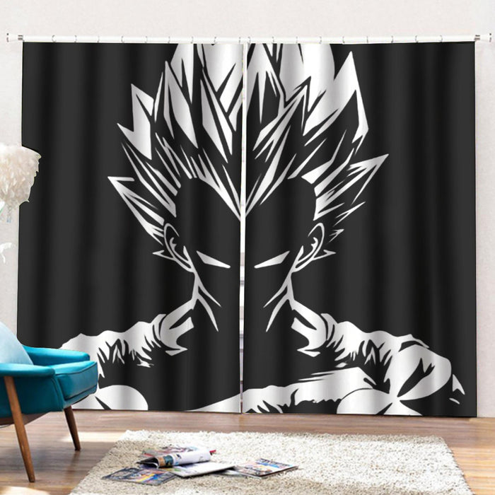 Dragon Ball Z Bad-Ass King Vegeta Graphic Curtains with Hooks
