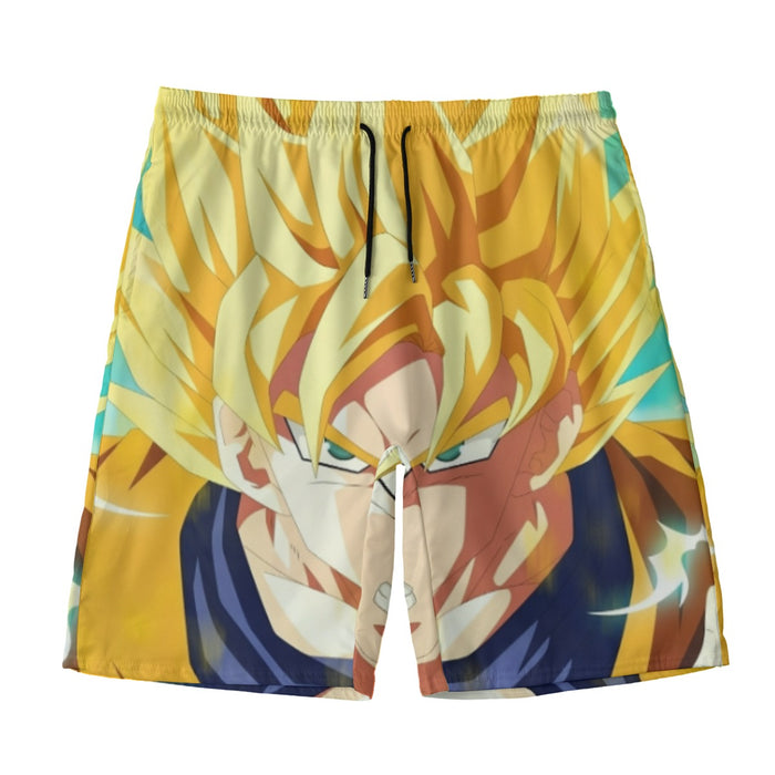 Dragon Ball Goku Super Saiyan Hero Thunder Design Street Style Beach Pants