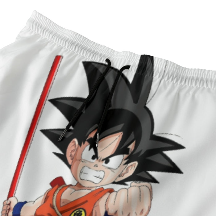 Kid Goku Fighting Dragon Ball Z Beach Pants