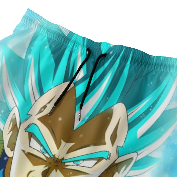 Dragon Ball Blue Vegeta Super Saiyan God Kamehameha Beach Pants