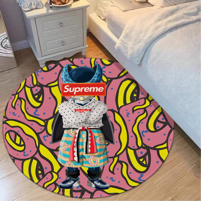 Modern Art Supreme Villain Perfect Cell Streetwear round mat