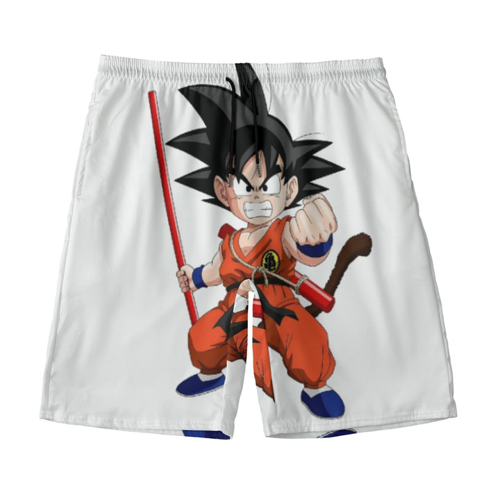 Kid Goku Fighting Dragon Ball Z Beach Pants