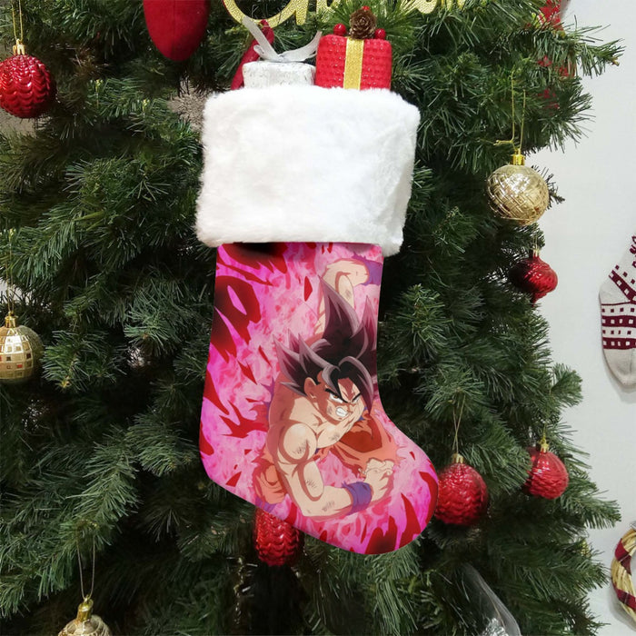 Dragon Ball Super Bruised Goku Red Kaioken Streetwear Christmas Socks