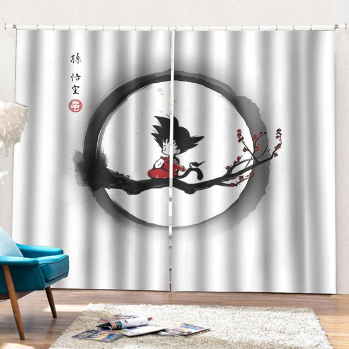 Young Goku Tee Curtains with Hooks