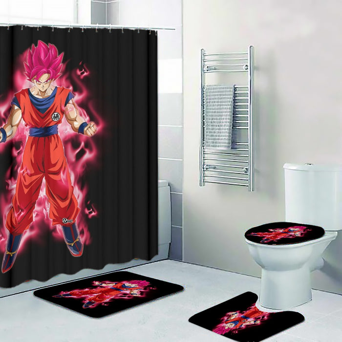 Dragon Ball Super Son Goku Red Kaioken Ultra Instinct Four-piece Bathroom