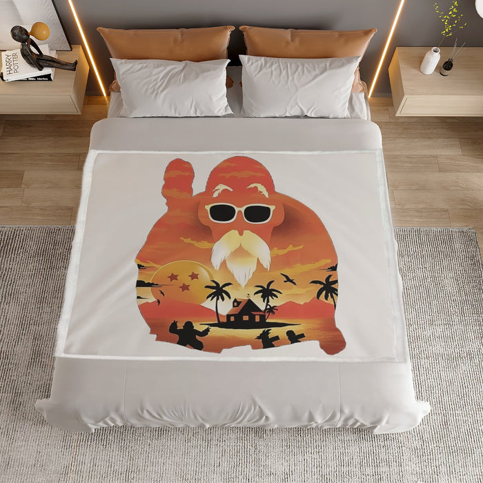 Master Roshi Sunset Household Warm Blanket