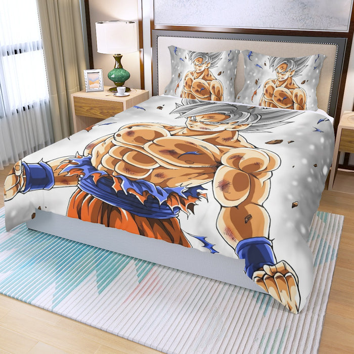 Goku Mastered Ultra Instinct Three Piece Duvet Cover Set