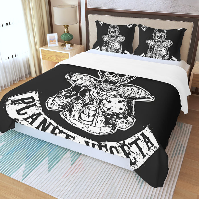 Dragon Ball Z Skeleton Vegeta Scary Super Saiyan Epic Three Piece Duvet Cover Set