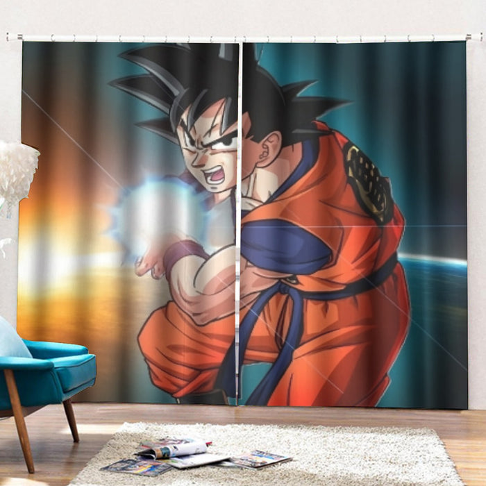 Goku Kamehameha Curtains with Hooks