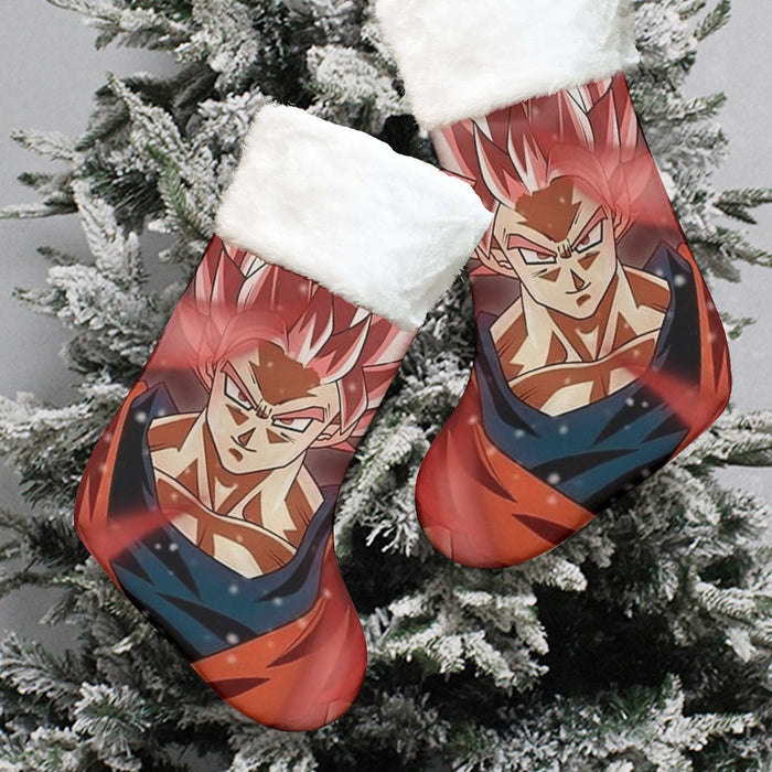 Dragon Ball Son Goku Super Saiyan Rose Portrait Cool Christmas Socks