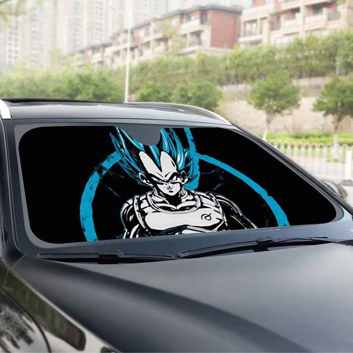 Dragon Ball Super SSGSS Vegeta Whis Symbol Windshield Sunshade