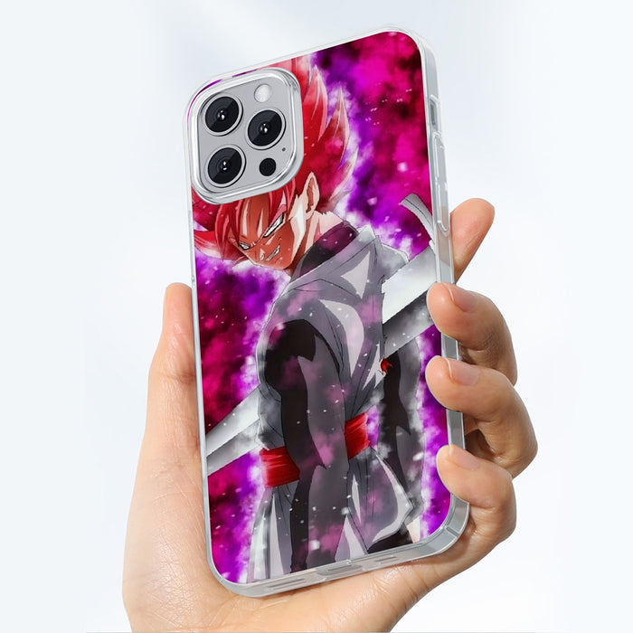 Dragon Ball Super Black Goku Rose Impaled Trunks Sword iPhone 13 Case