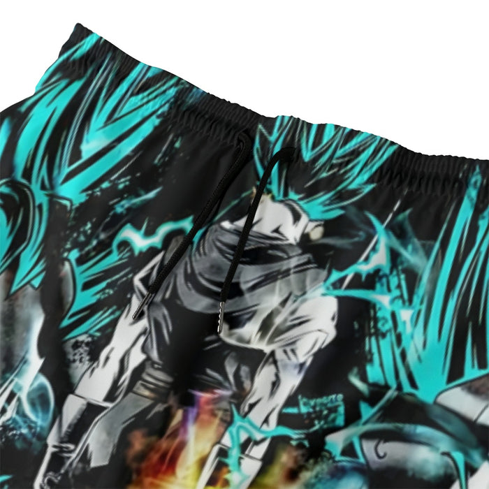 Dragon Ball Gogeta Super Saiyan Power Up Potara Fusion Design Beach Pants
