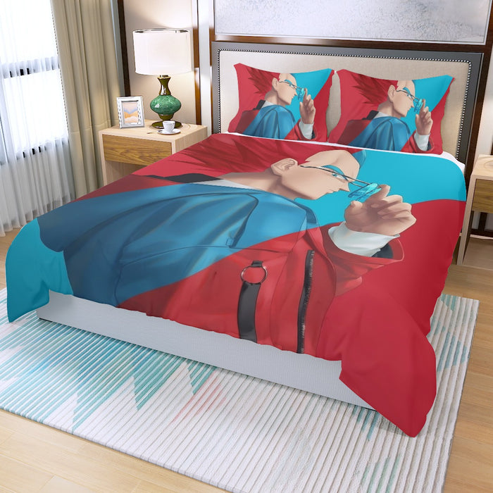 Cool Vegeta Businessman Design Dragon Ball Z Three Piece Duvet Cover Set