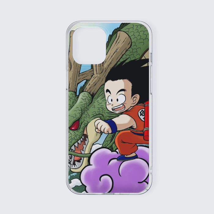 Dragon Ball  Kid Goku Flying With Shenron iPhone 13 Case