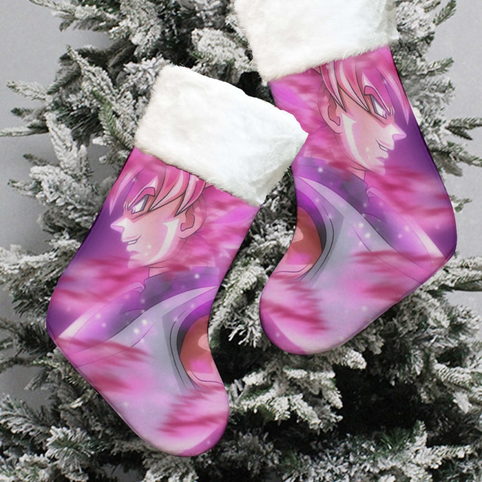 Dragon Ball Super Saiyan Black Goku Rose Cool Casual Christmas Socks