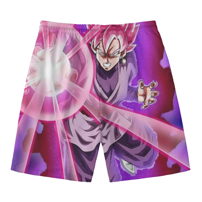 Goku Black Zamasu Super Saiyan Rose Powerful Aura Skills Dope Beach Pants