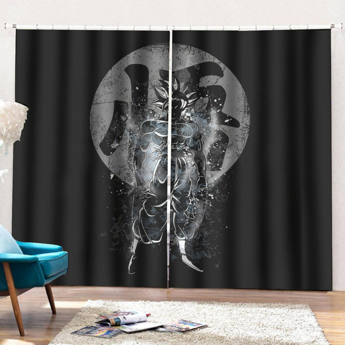 Goku Ultra Instinct Black Curtains with Hooks