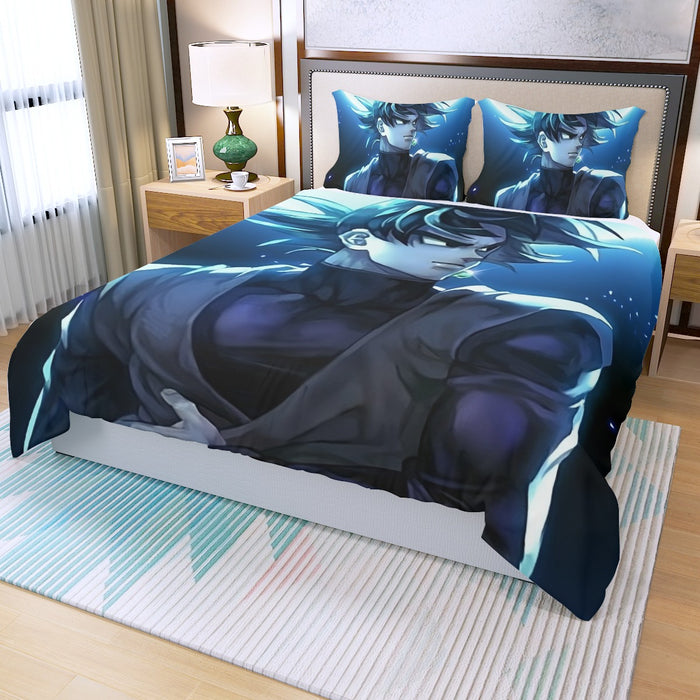 Dragon Ball Super Goku Black Cool Night Blue Sea Three Piece Duvet Cover Set