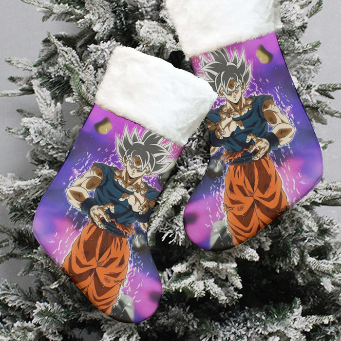 Dragon Ball Z Goku Ultra Instinct Form White Hair Christmas Socks